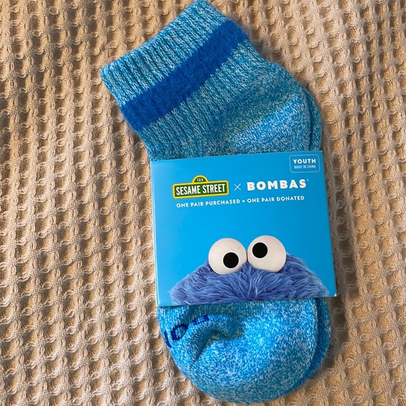 Bombas Accessories Bombas Cookie Monster Socks Youth Blue Sesame Street Poshmark